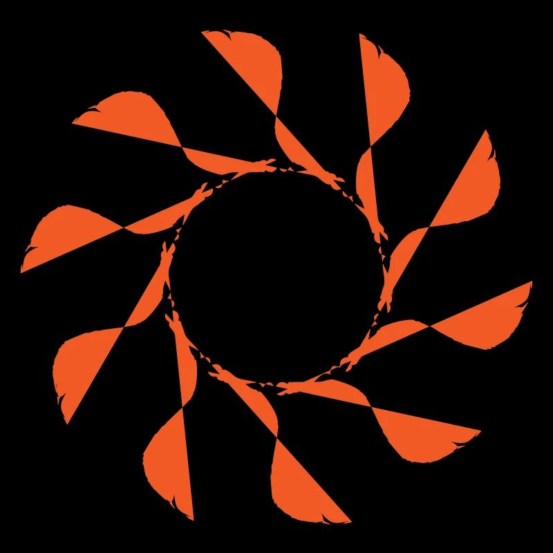 Windmill, Flower, Random Pattern, Vectorgraphic