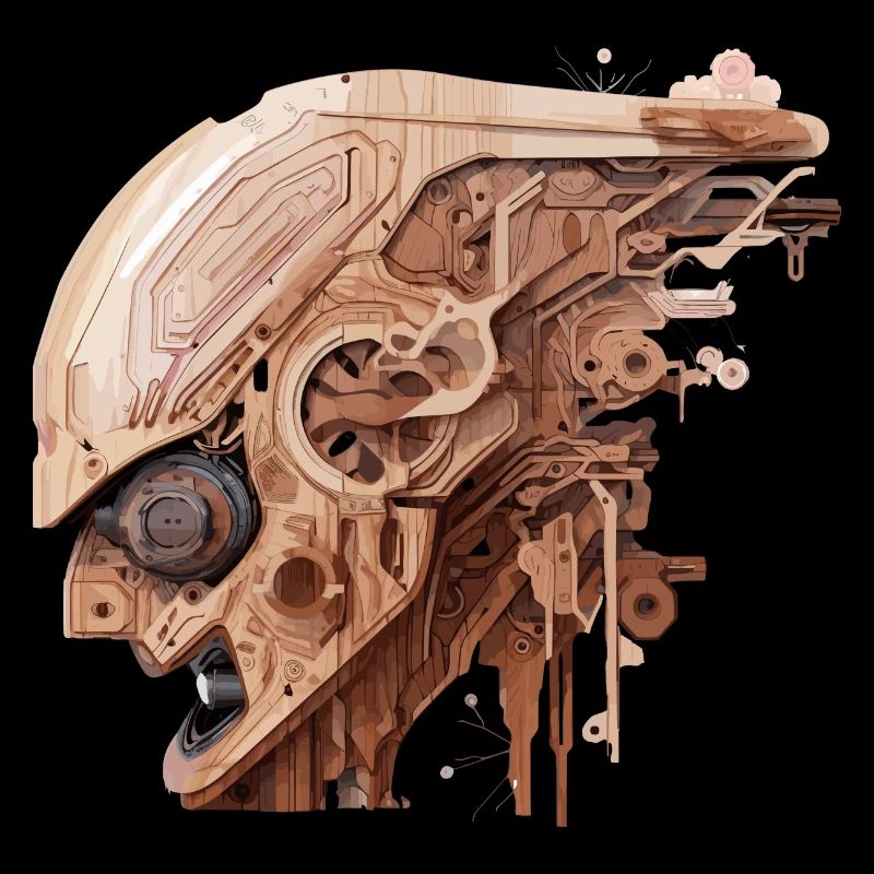 Wood cyber style
