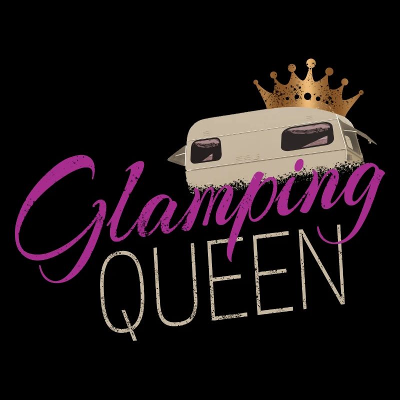 Glamping Queen Camping with Vintage Caravan