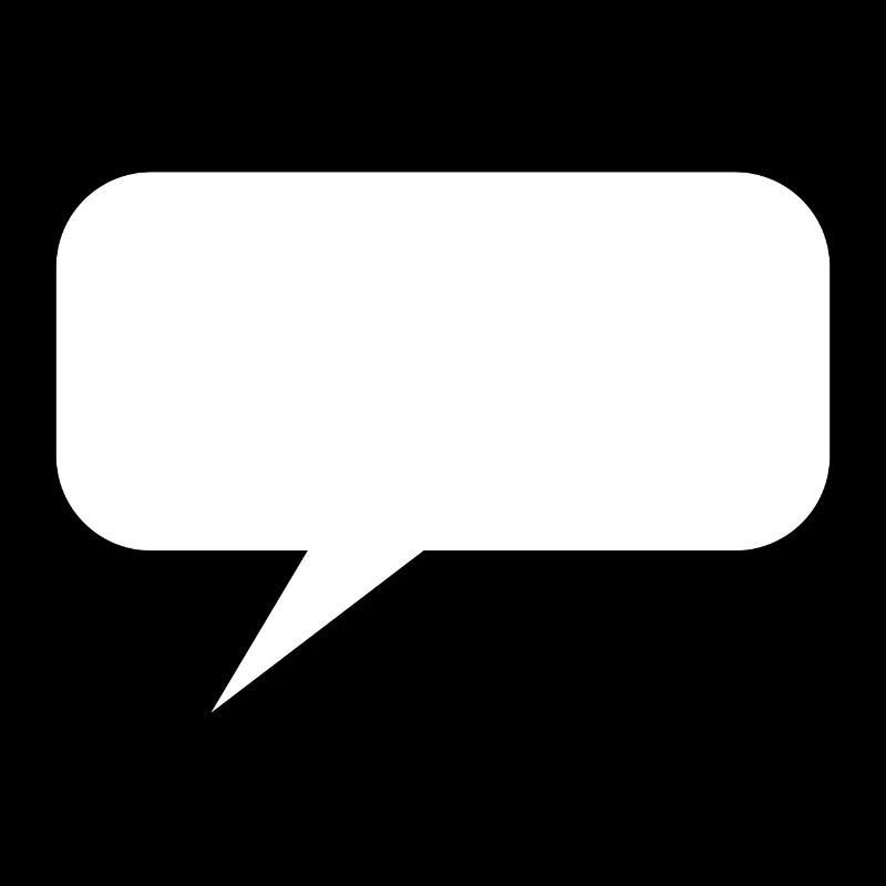 Speech bubble white WhatsApp Messenger template