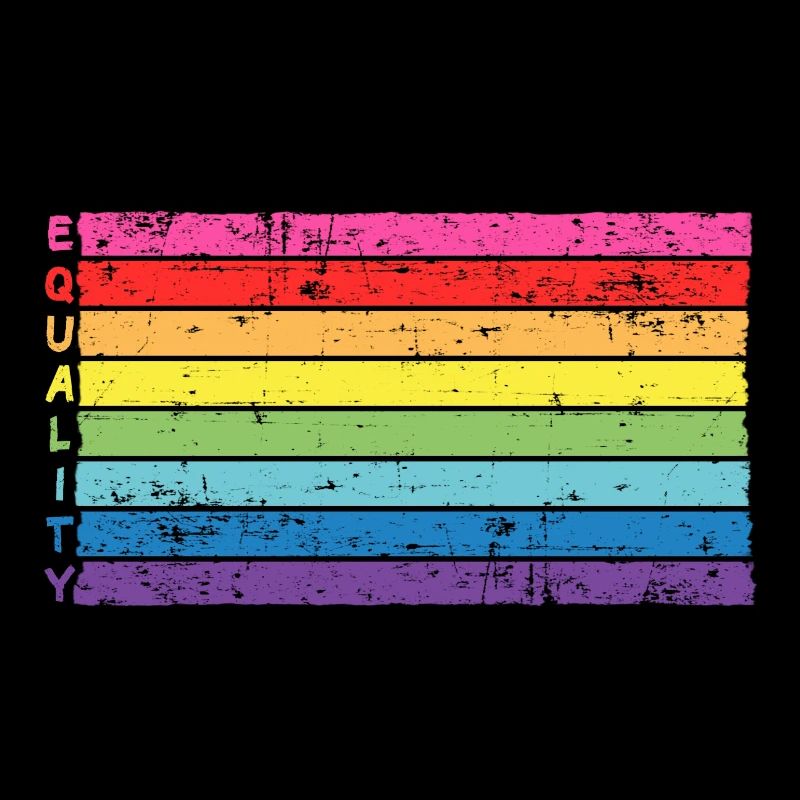 Rainbow equalitiy for acceptance & tolerance lgbt