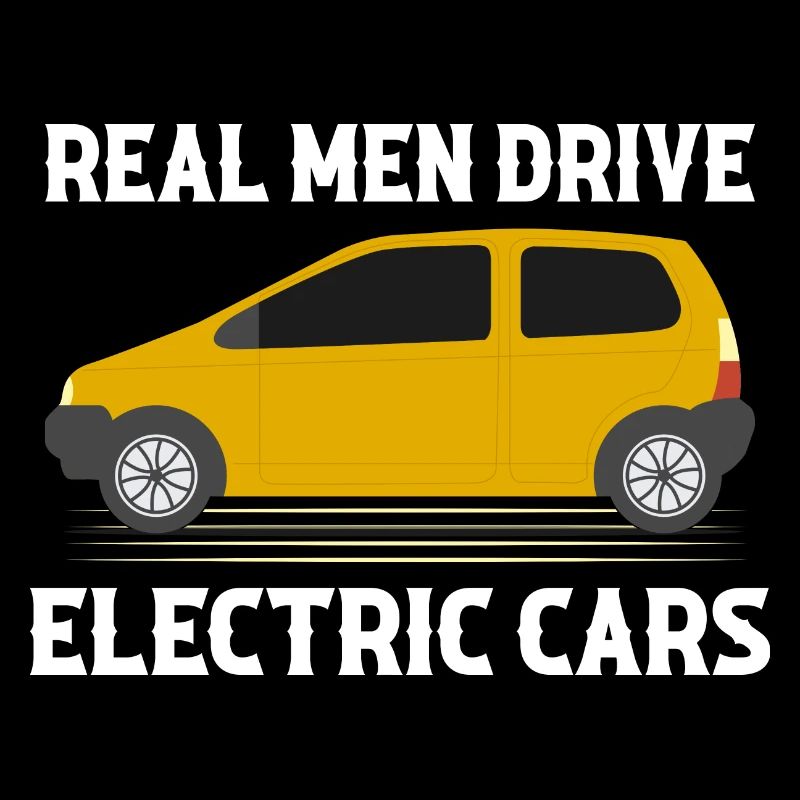 De vrais hommes conduisent des voitures électriques E-Car Mobility