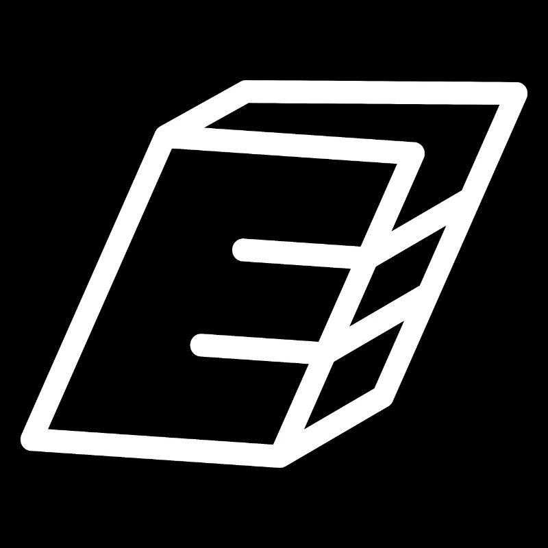 Outline Letter E