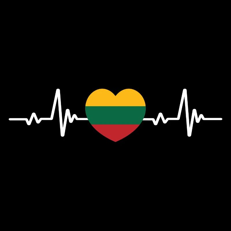 Lituanie Heart Drapeau lituanien