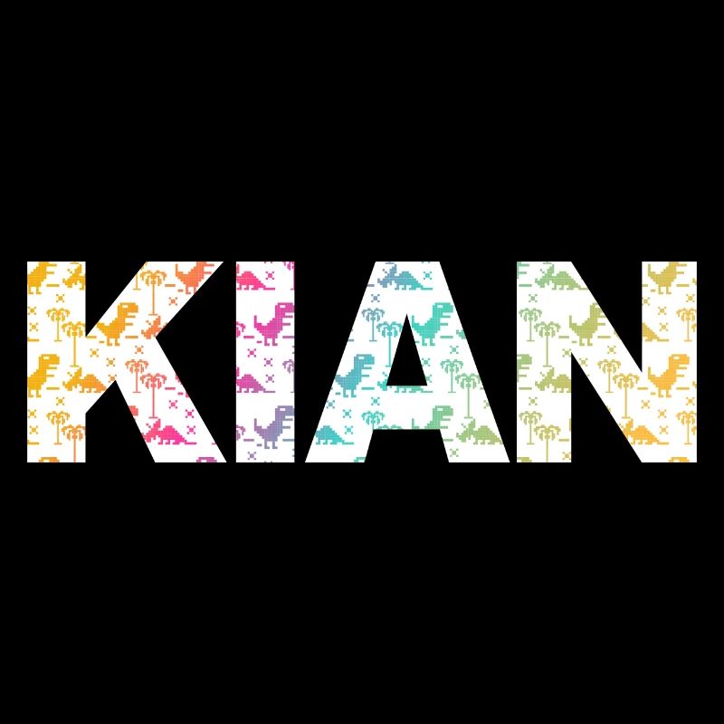 KIAN - Beautiful boy name with dinosaur