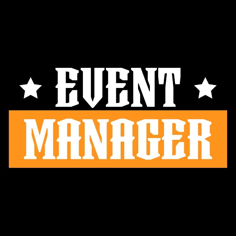 Event Manager orange tshirt schwarz