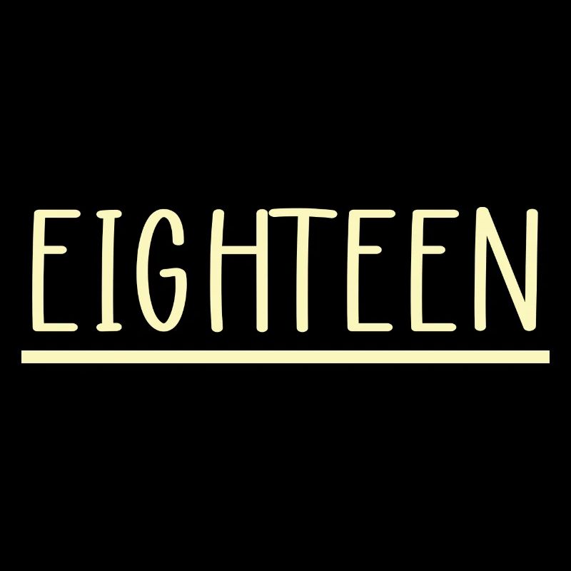 18. Geburtstag Eighteen Geschenk