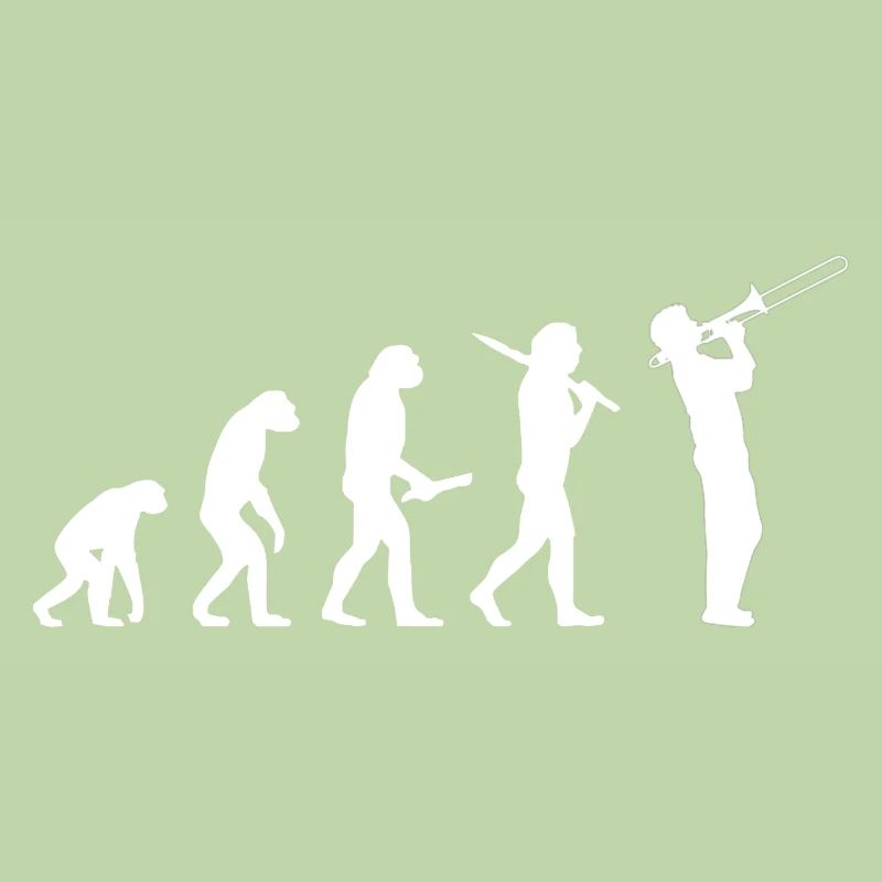 Evolution Trombone Fun Gift Wind Music Musician
