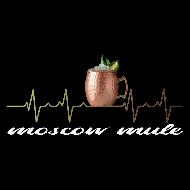 Moscow Mule Drink Mug Heart Beat