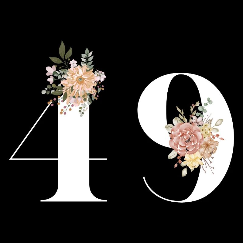 49e anniversaire fleuris (Cadeau de 49 ans)