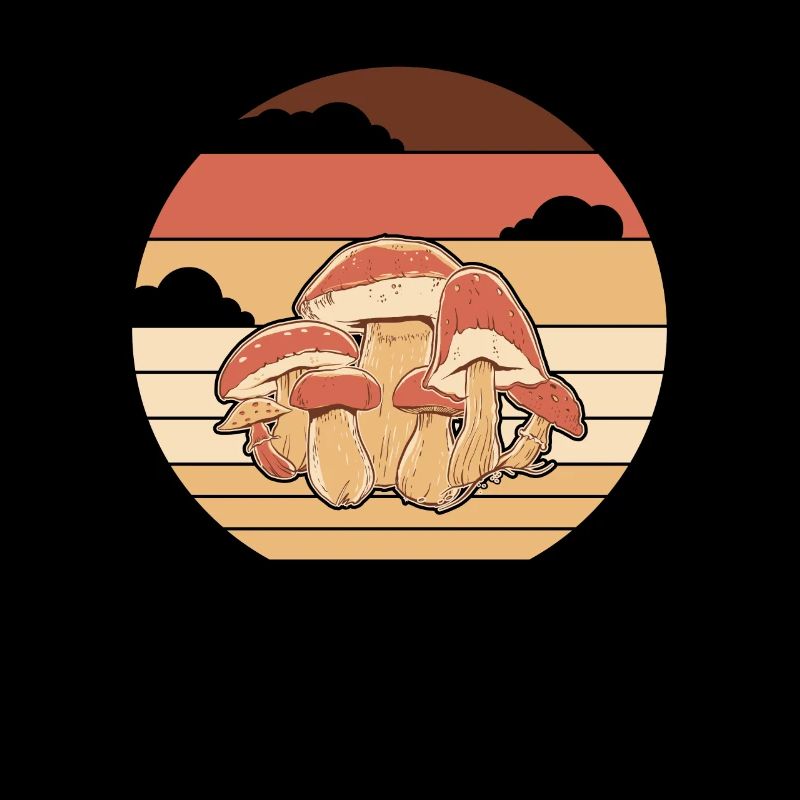 Retro Identification de la cueillette de champignons