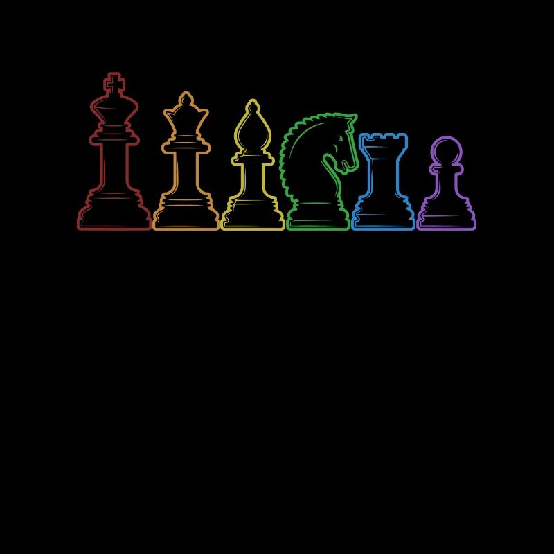 Chess LGBT Rainbow Player Grandmaster Queen Chess