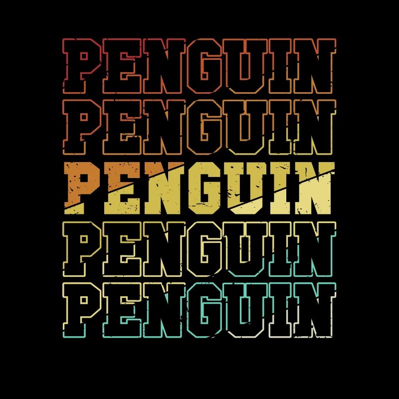 Retro Penguin Emperor Penguin Seabird