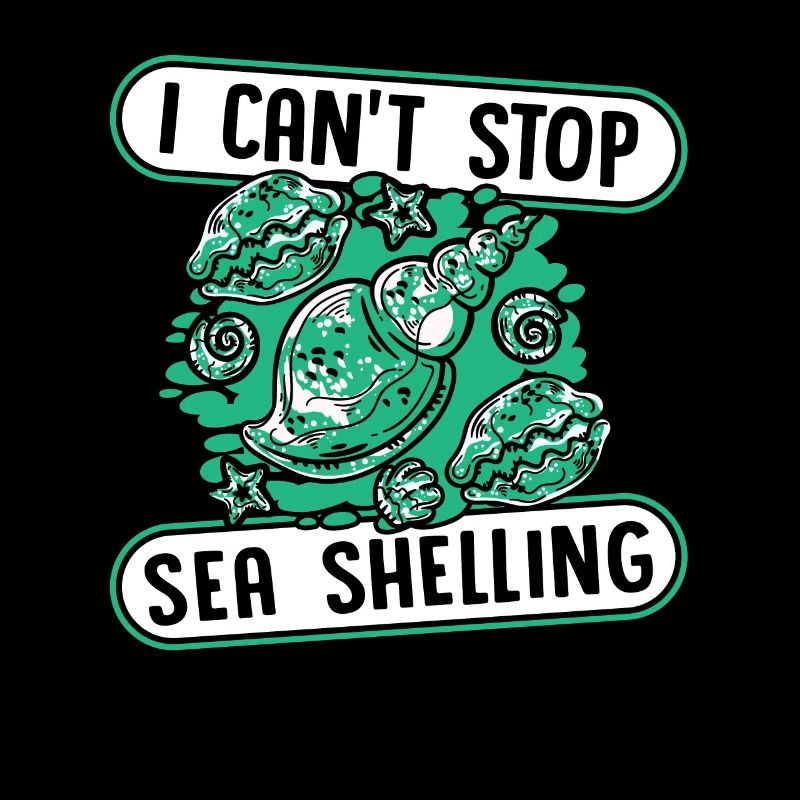 I Can't Stop Sea Shelling Shell Bivalvia Seashell