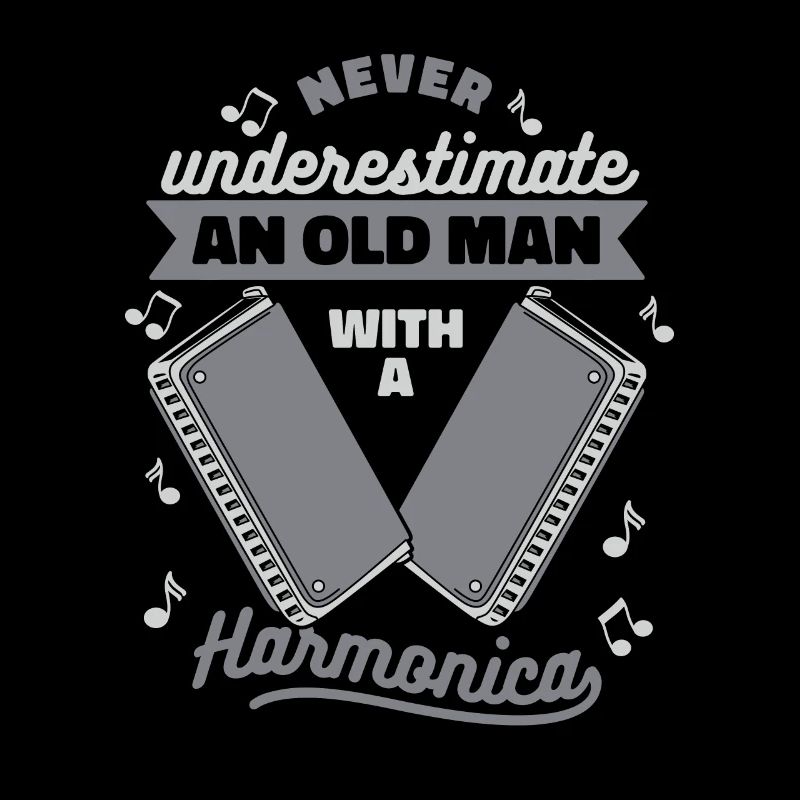 Never Underestimate An Old Man With Harmonica