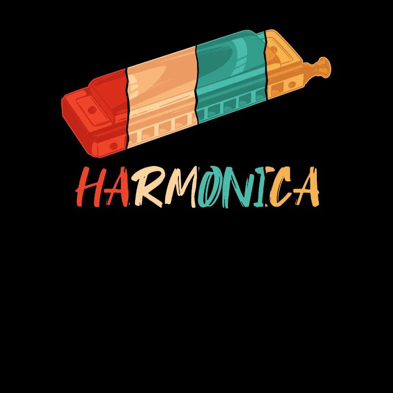 Retro Harmonist Harmonicist Mouth Harp Harmonica