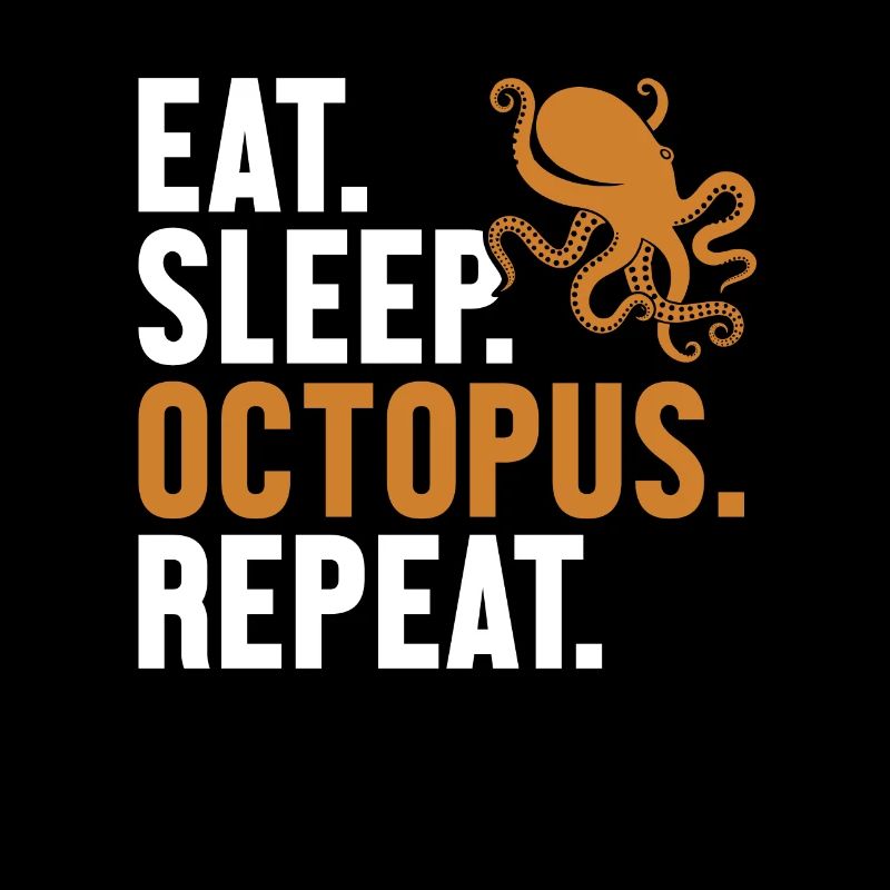 Manger Dormir Octopus Répéter Octopoda Cephalopoda