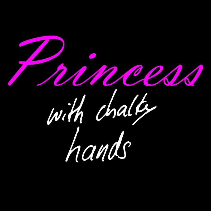 Princess with chalky hands