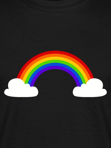 Rainbow with clouds