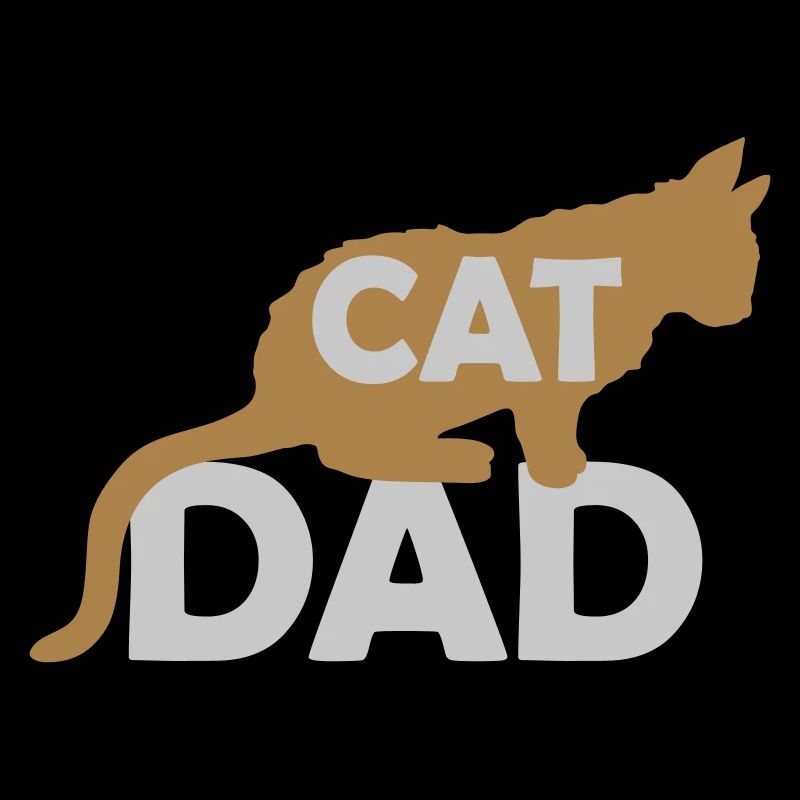Cat Dad Logo Design