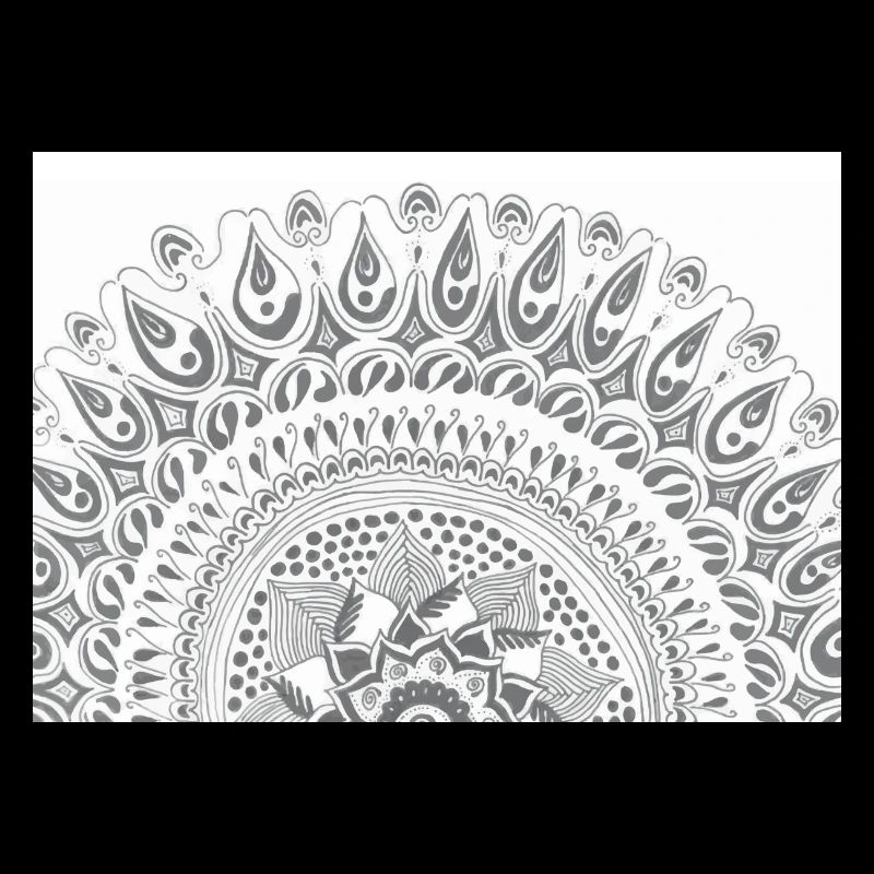 Mandala Rund HalbMond