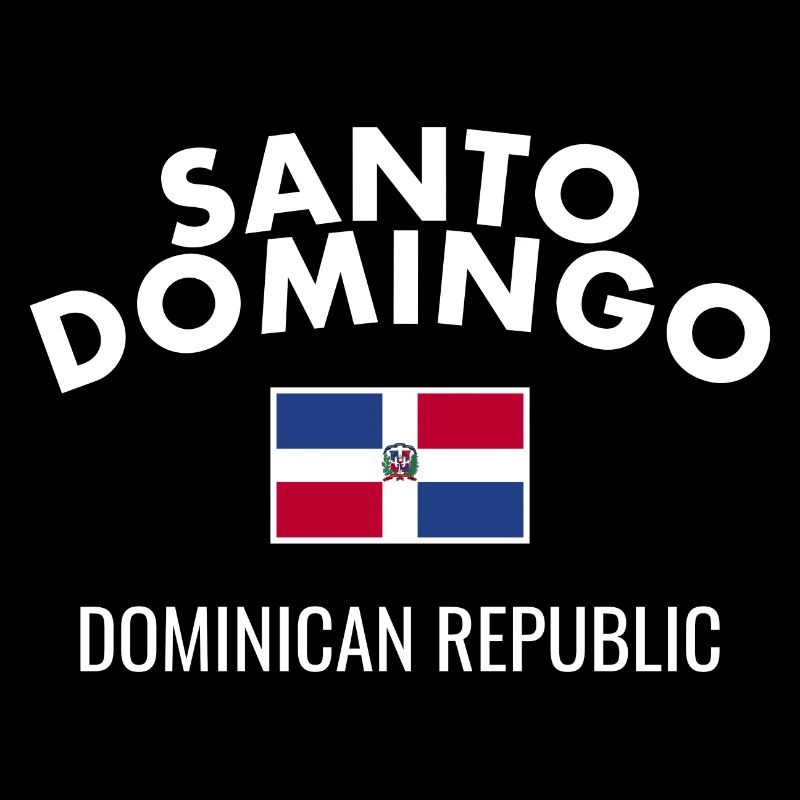 Drapeau dominicain de Santo Domingo Dom Rep