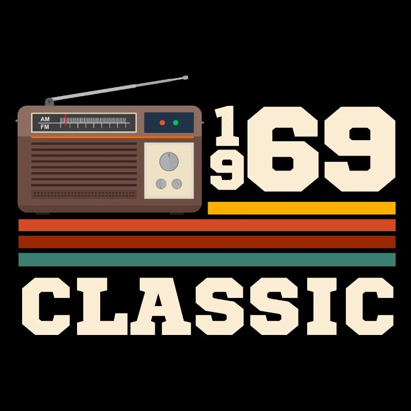 Anniversary 1969 retro classic