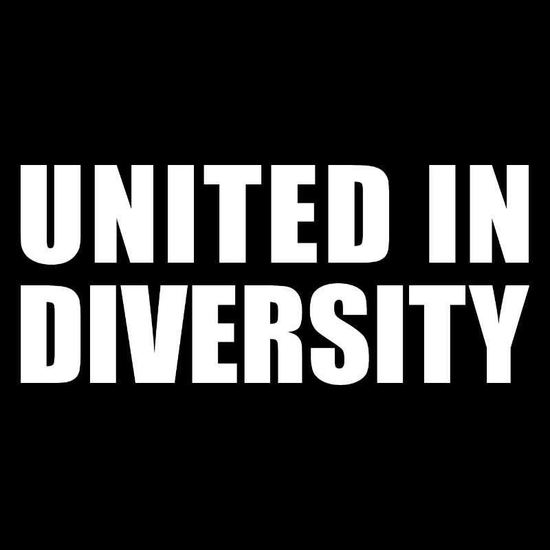 UNITED IN DIVERSITY SAYING PRIDE HUMANITY GIFT