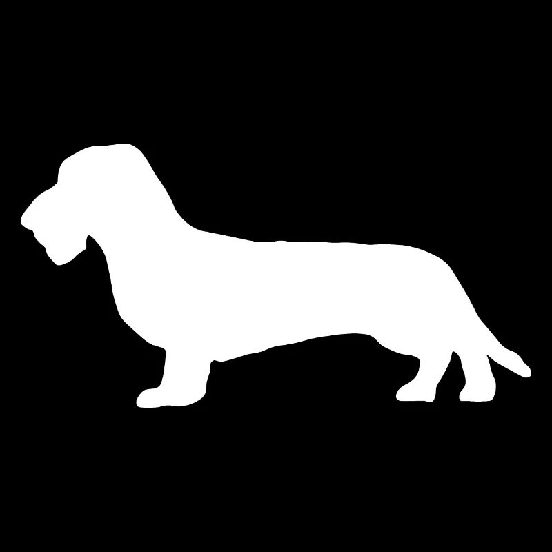 Teckel à poil dur chien teckel teckel silhouette