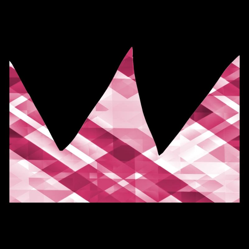 crown pink symbol shape
