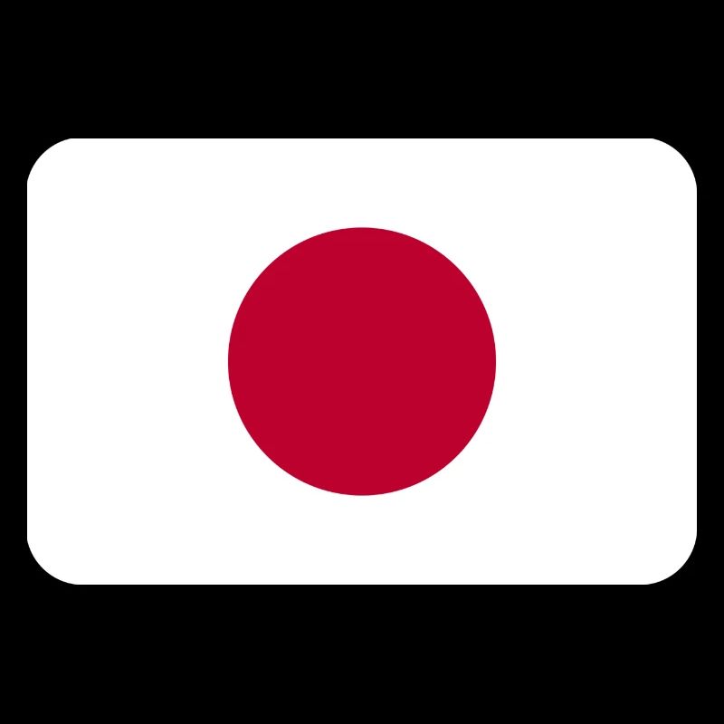 JAPAN FLAG round corner 400 dpi