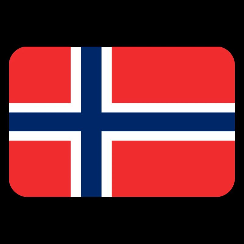 NORWAY FLAG round corner 400 dpi