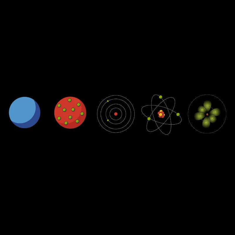 T-shirt for Physicists - Physics - Atomic Models