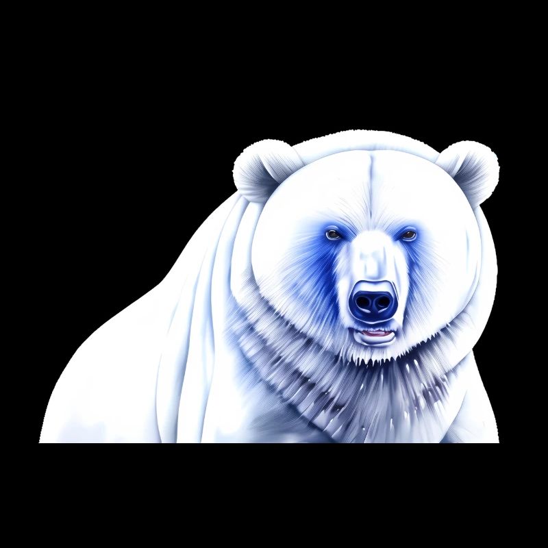 Blue White Polar Bear