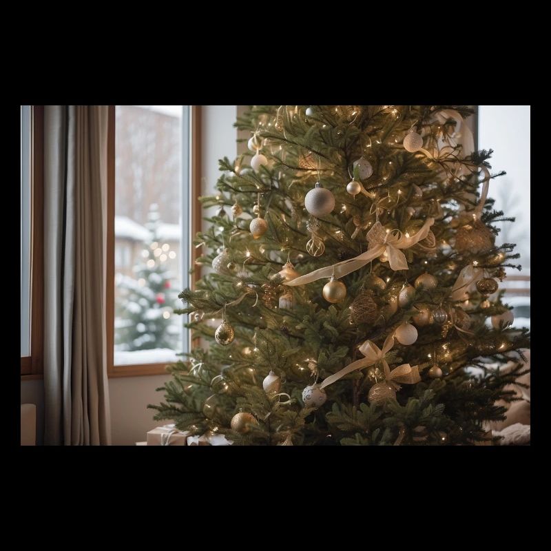 Ein Weihnachtsbaum mit Geschenken