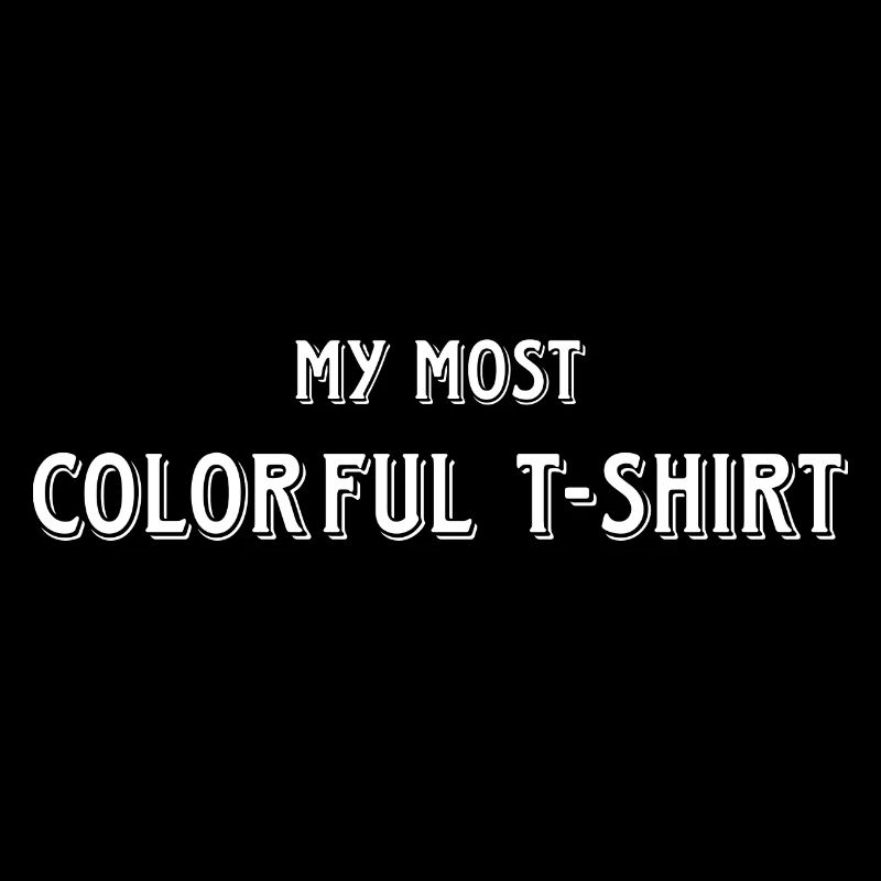 mon T-Shirt le plus coloré