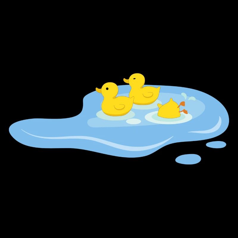 Enten in einem Teich