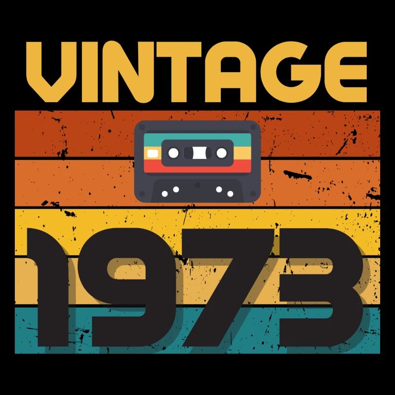 1973 Cassette vintage rétro