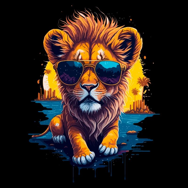 Mignon bébé lion
