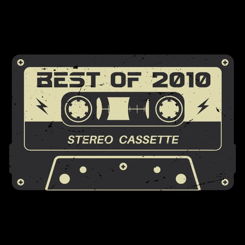 Cassette rétro 2010 millésime 2010 anniversaire 2010