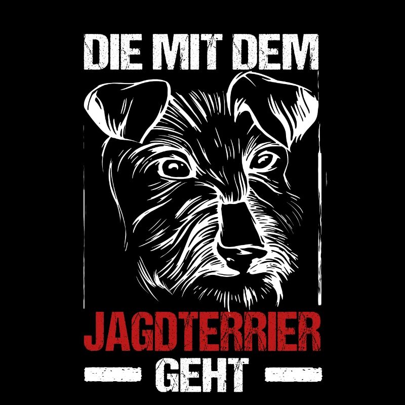 Die Mit Dem Jagdterrier Geht Hunde Frauchen Gassi