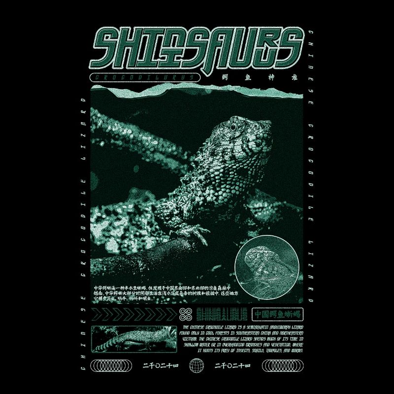 Chinesisches Krokodil Eidechse Shinisaurus Crocodilurus