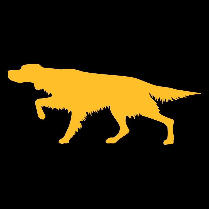 Irish Setter - On Point - Silhouette