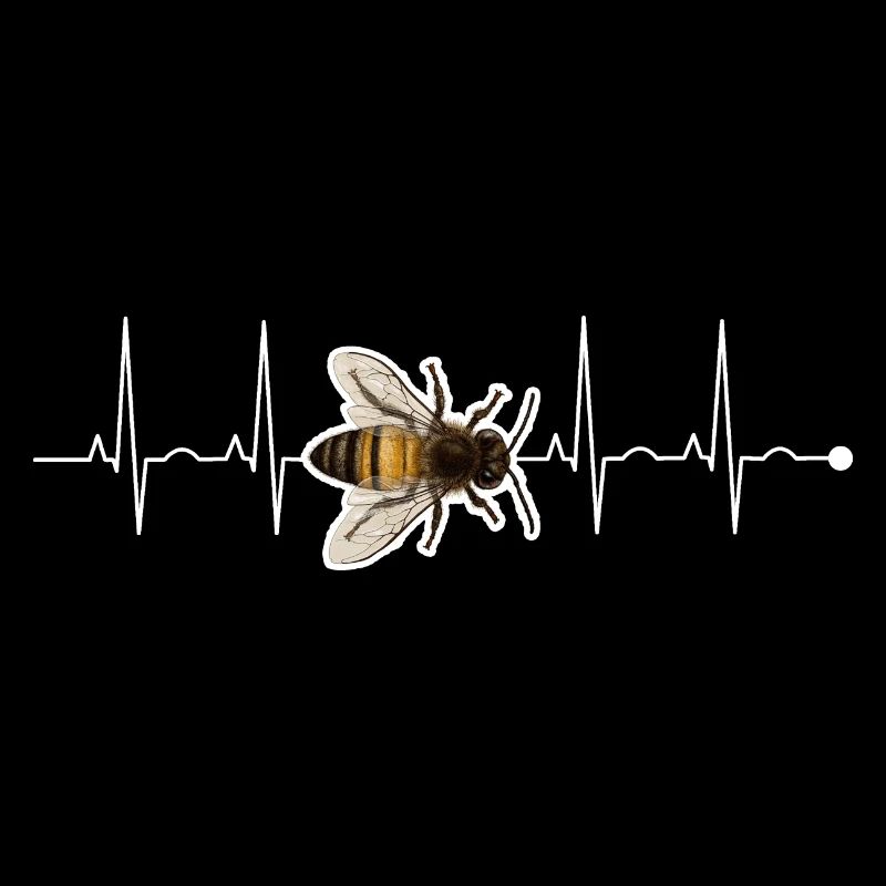 Heartbeat Bee Beekeeper Honey Bees Whisperer