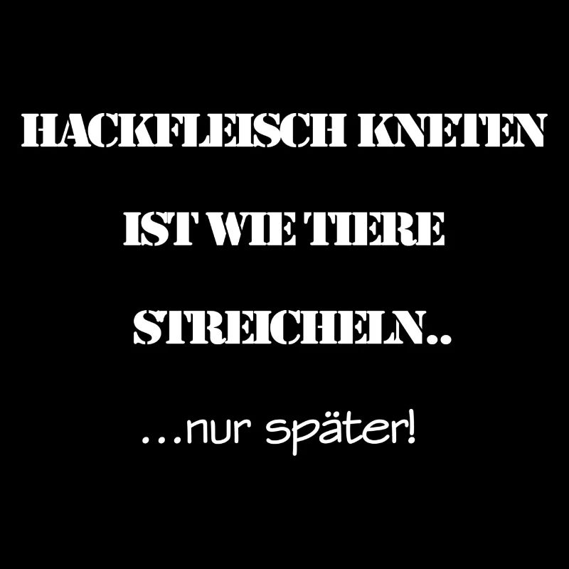 Hackfleisch kneten ist wie Tiere streicheln