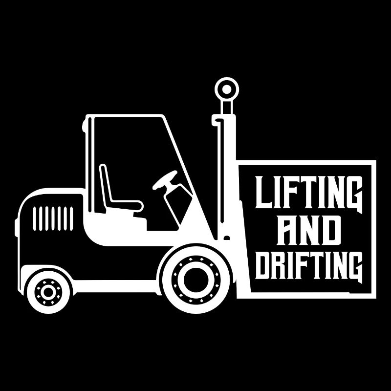Lifting And Drifting Forklift Forklifter Operator