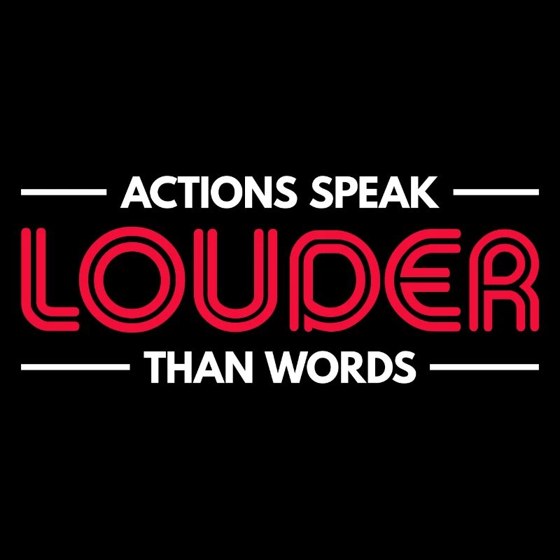 Les actions sont plus éloquentes que les mots - Motivation Gift