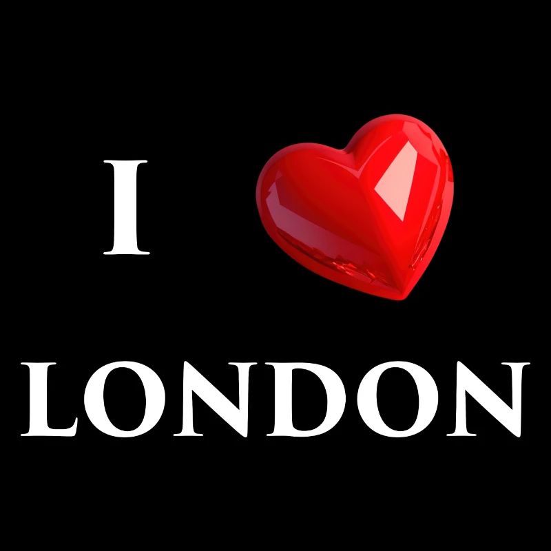 I Love London - White Text