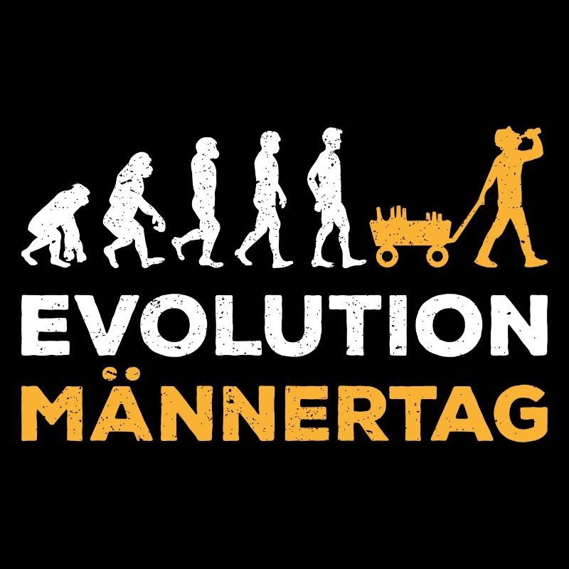 EVOLUTION Männertag lustiges Vatertag Geschenk