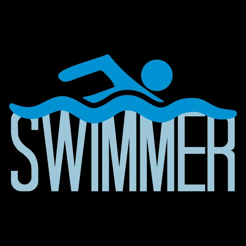 nageur logo conception pictogramme natation baignade